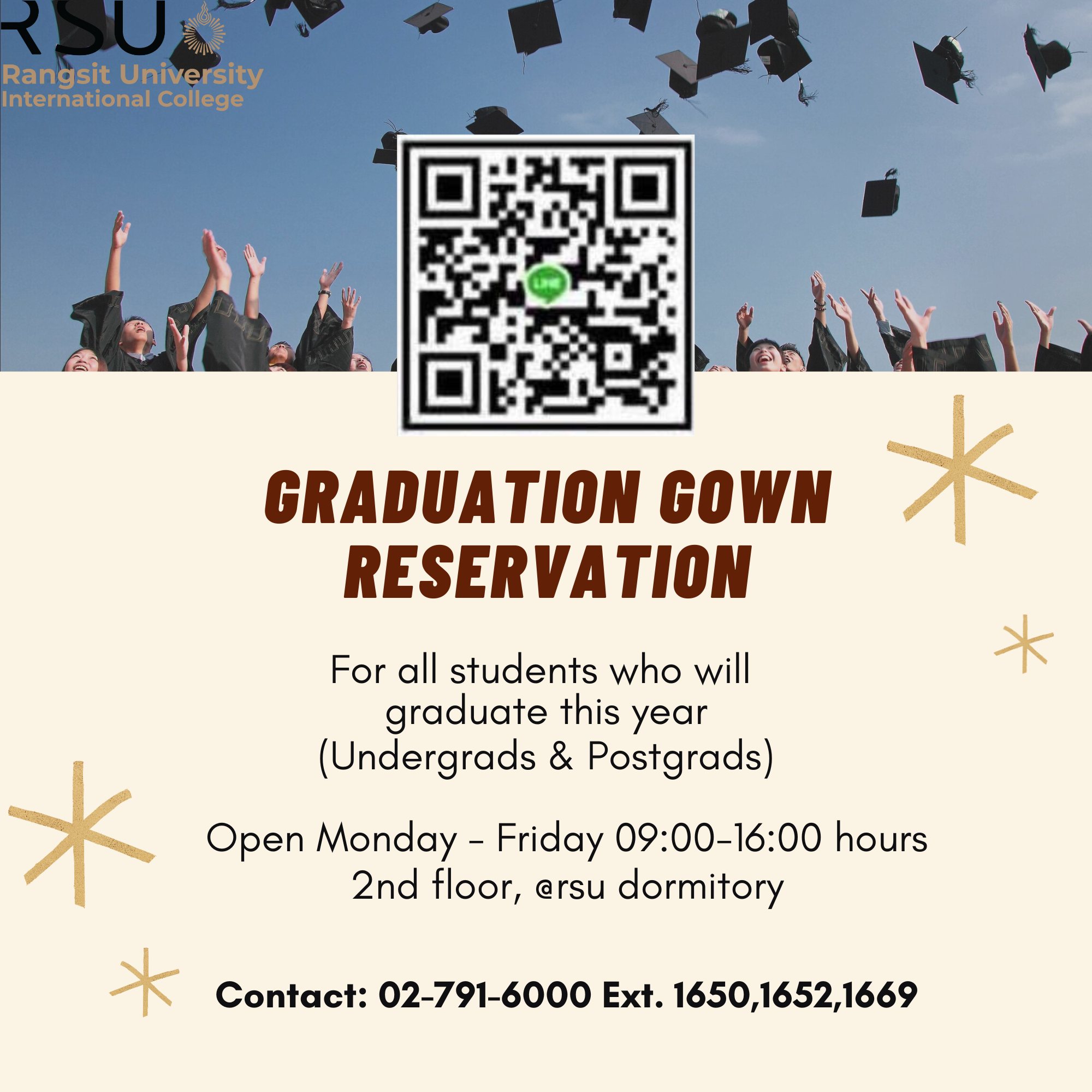 📣 Now Open For Reservations.. 👩‍🎓👨‍🎓 - Rangsit University International 